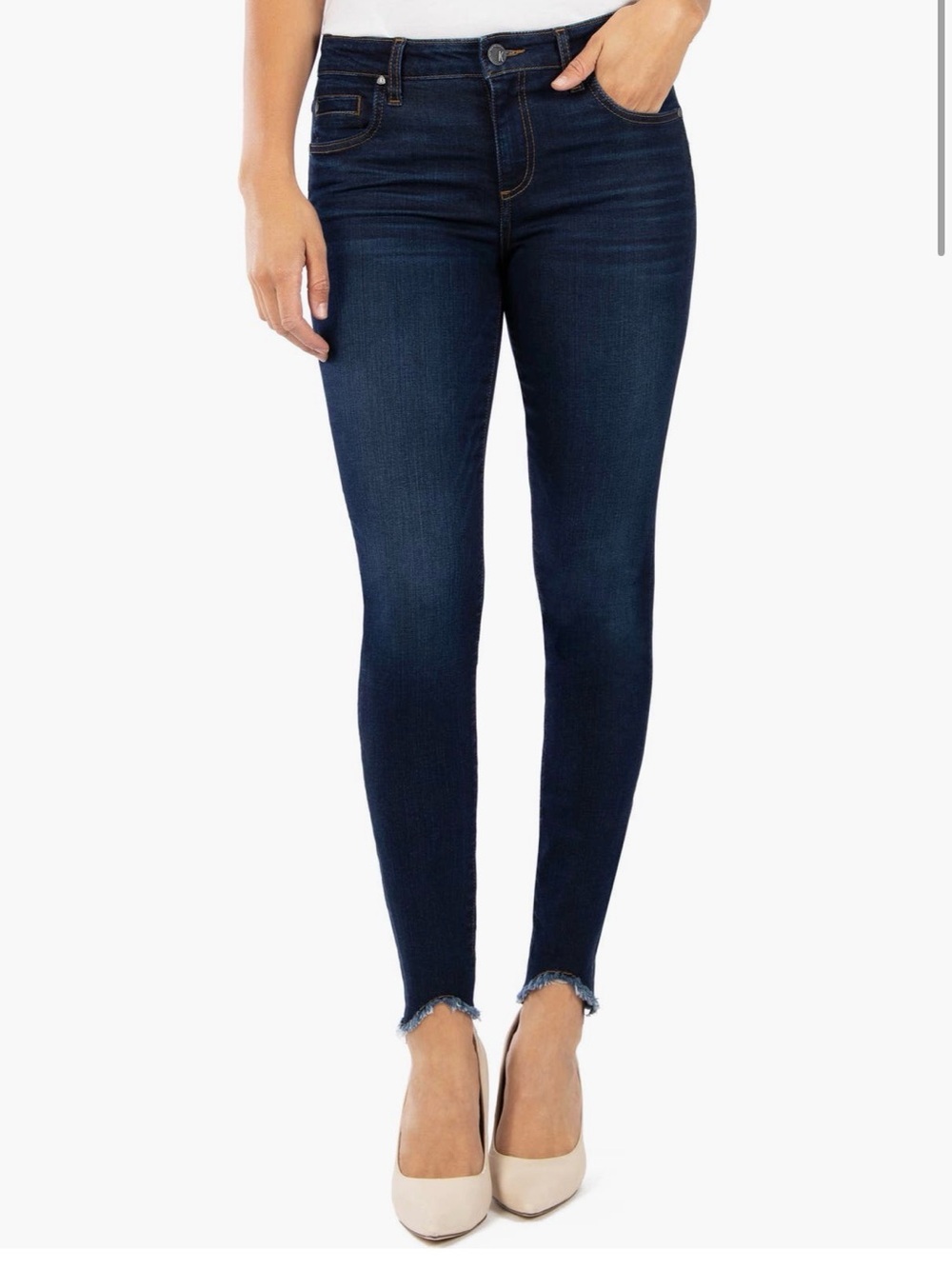 Kut from the Kloth high rise Donna ankle skinny jeans NWT